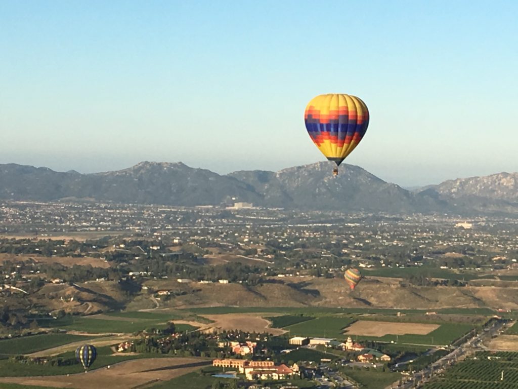 hot air ballooning southern california